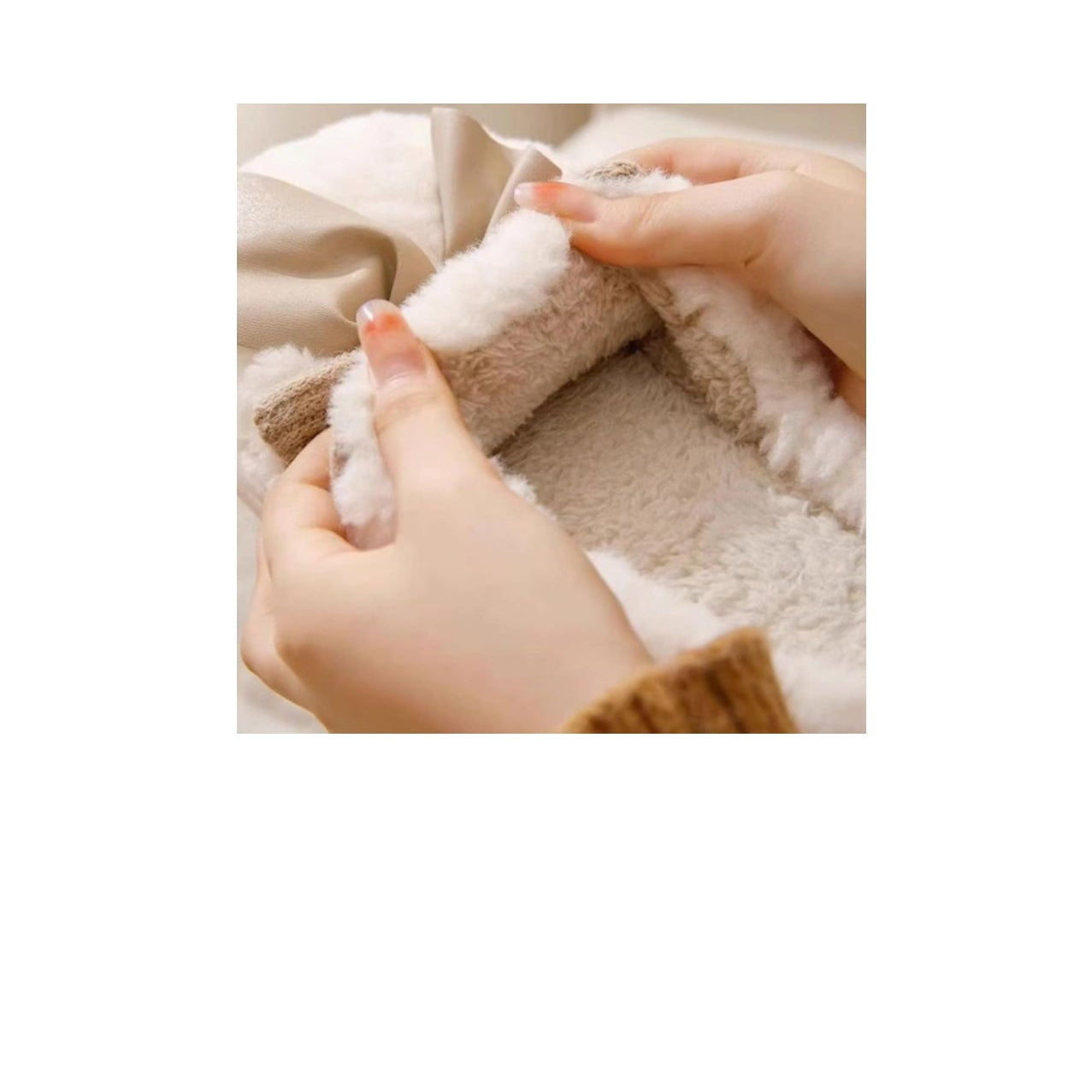 Plush Cute Bow Slippers for Women Furry Comfy Non Slip Indoor Bedroom Shoes for Fall Winter Warm Soft Sole