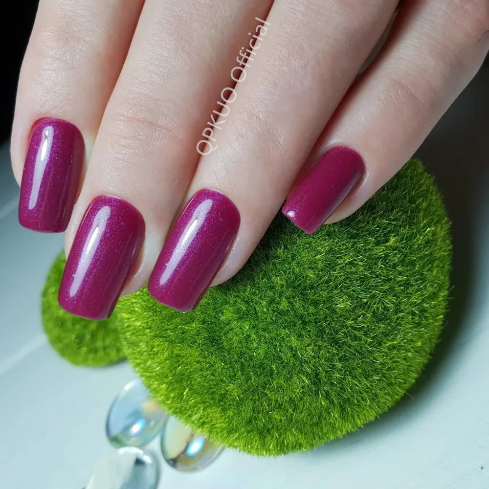 Dark Brown Press-On Nails - Long Acrylic Full Cover Tips