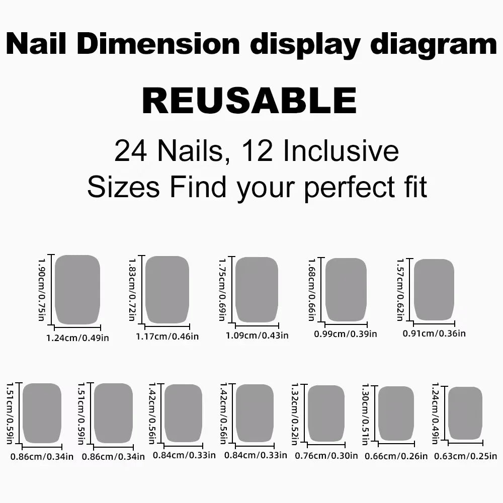 Dark Brown Press-On Nails - Long Acrylic Full Cover Tips